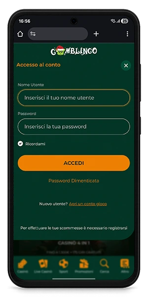 Sicurezza dell'account su Gomblingo Casino